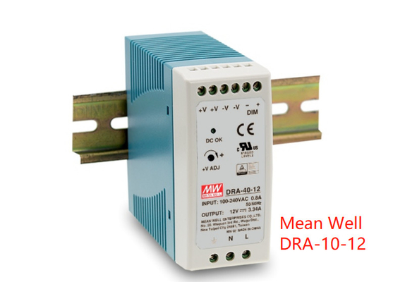 DRA सीरीज 40W 12V दीन रेल माउंटेड पावर सप्लाई DRA-40 DRA-60