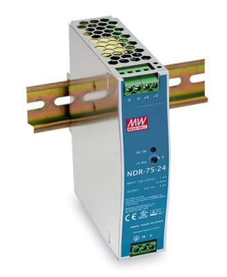मीन वेल 75W DIN रेल बिजली की आपूर्ति NDR-75 NDR-120 NDR-240