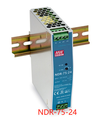 मीन वेल 75W DIN रेल बिजली की आपूर्ति NDR-75 NDR-120 NDR-240