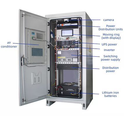 IP55 IP65 वाटरप्रूफ आउटडोर टेलीकॉम कैबिनेट्स OEM 18U 22U 32U