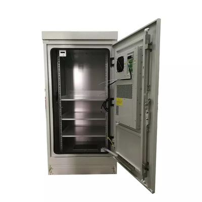 IP55 19 इंच लाइट ग्रे टेलीकॉम रैक कैबिनेट आउटडोर 27U 40U