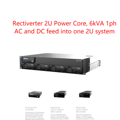 2U 19 इंच 6kva 1 फेज़ टेलीकॉम पॉवर सिस्टम eltek रेक्टीवर्टर (CTOR0402.xxx)