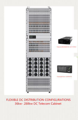 वैलेरे पावर प्लांट बड़े 36kw - 288kw दूरसंचार बिजली प्रणाली Eltek Flatpack2 48/2000 वह Flatpack2 48/3000HE Flatpack2 48/4000HE