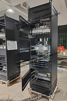 कस्टम मेड पावर प्लांट FP2 48Vdc 48kw 1000A इंडोर टेलीकॉम बिग प्लांट Eltek रेक्टिफायर स्मार्टपैक2 कंट्रोलर 3 फेज 208V