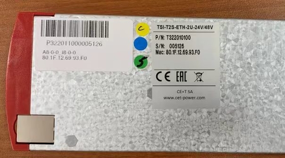 CE+T ब्रांड एसटीआई निगरानी इकाई T2S ETH 2U 24V/48V P/N T322010100