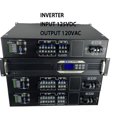 डीसी से एसी 19 इंच रैक माउंट इन्वर्टर डीसी 125v से 120v 3kva 2400w शुद्ध साइन वेव इन्वर्टर