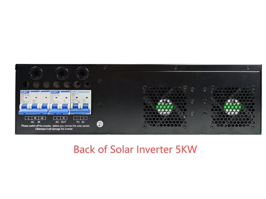 रैक माउंट हाइब्रिड 5kw 8kw 10kw सौर ऊर्जा भंडारण प्रणाली 240v एसी इन्वर्टर सौर ऊर्जा इन्वर्टर