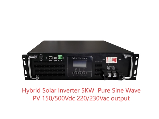रैक माउंट हाइब्रिड 5kw 8kw 10kw सौर ऊर्जा भंडारण प्रणाली 240v एसी इन्वर्टर सौर ऊर्जा इन्वर्टर