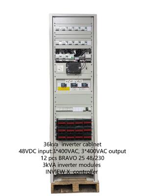 CE+T 36KVA AC DC इन्वर्टर कैबिनेट BRAVO 25 48/2303PH 36KVA 24KVA 12KVA सिस्टम कैबिनेट