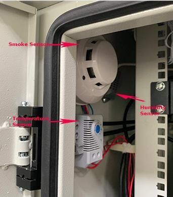 टेलीकॉम स्टेशन बैटरी स्टोरेज के लिए 1500W एयर कंडीशनर के साथ कस्टम निर्मित गैल्वेनाइज्ड स्टील 1.5 मिमी मोटाई 14U आउटडोर कैबिनेट संलग्नक