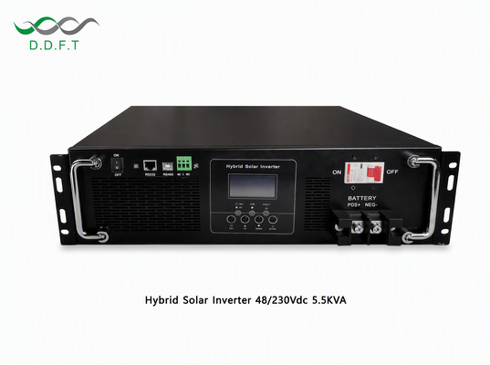 कठोर पर्यावरण औद्योगिक उपयोग के लिए हैवी ड्यूटी 5.5KW ऑफ ग्रिड हाइब्रिड इन्वर्टर 500VDC PV इनपुट 48V बैटरी