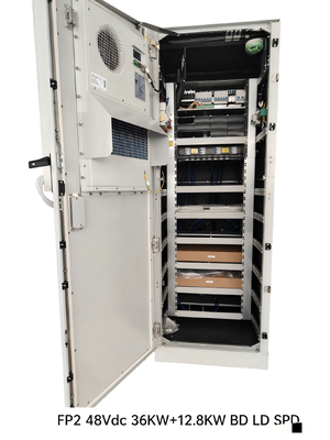48Vdc 36+12.8KW सोलर-हाइब्रिड पावर कैबिनेट टाइप 4 एनक्लोजर और फ्लैटपैक2 मॉड्यूल के साथ