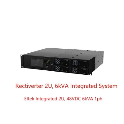 8KW 230Vac 4KW 115Vac रेक्टीवर्टर पावर सिस्टम 48Vdc इंटीग्रेटेड 2U 6kVA 1ph (CIOR0402.XXX)