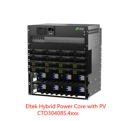 MPPT 24KW CTO30408S.4 के साथ हाइब्रिड पावर कोर Flatpack2 टेलीकॉम पावर सिस्टम