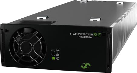 Eltek Flatpack2 24V 48KW DC पावर सिस्टम Smartpack2 के साथ Flatpack2 24/1800HE