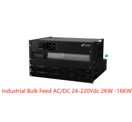 Eltek इंडस्ट्रियल बल्क फीड AC/DC सिस्टम 24-220Vdc 2kw- 16kw फ्लैटपैक 2 रेक्टिफायर के साथ