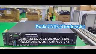 दूरसंचार और औद्योगिक अनुप्रयोगों के लिए 6KVA मॉड्यूलर ऑनलाइन यूपीएस सिस्टम